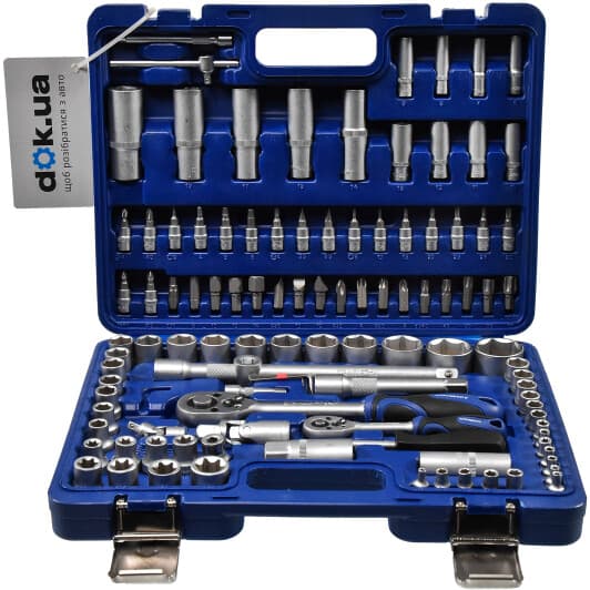 Набір торцевих головок та компонентів Стандарт STM-0108-6 1/2", 3/8", 1/4", 5/16" (108 пр.)