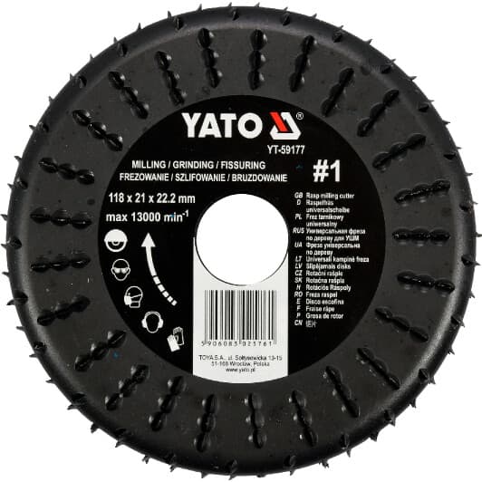 Круг шлифовальный Yato YT-59177 по дереву