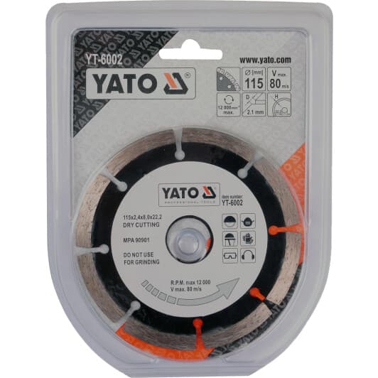 Круг відрізний Yato YT-6002 115 мм