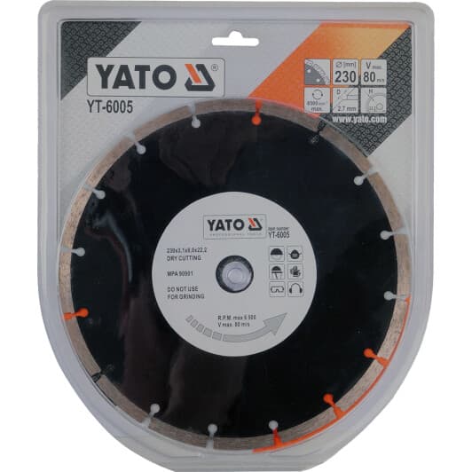 Круг відрізний Yato YT-6005 230 мм
