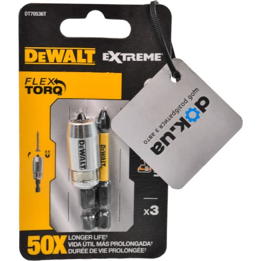 Набір бит DeWALT Impact Torsion DT70536T 2 шт.