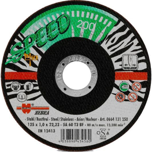 Круг відрізний Würth Speed 0664131250 125 мм