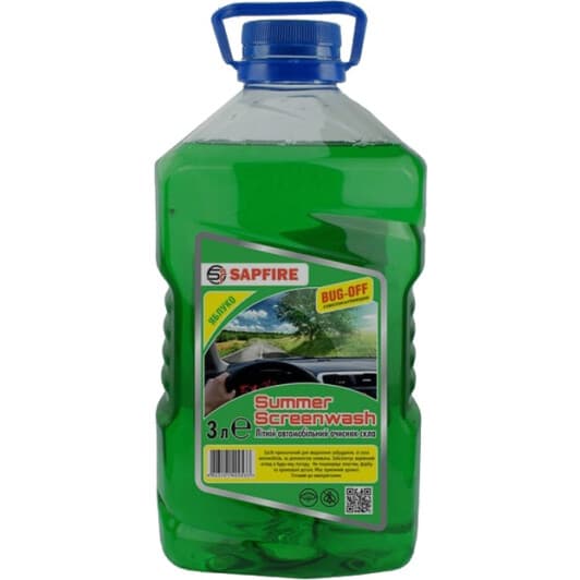 Омивач скла Sapfire Bug-off літній яблуко (3 л)