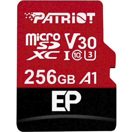 Карта памяти Patriot EP Series microSDXC 256 ГБ с SD-адаптером