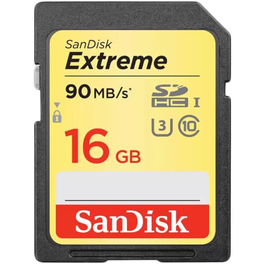 Карта памяти SanDisk Extreme SDHC 16 ГБ