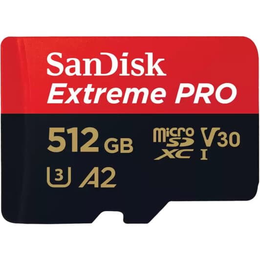 Карта пам’яті SanDisk Extreme PRO microSDXC 512 ГБ з SD-адаптером