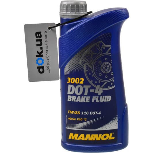 Тормозная жидкость Mannol HBF DOT 4 пластик