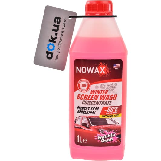 Концентрат омывателя Nowax зимний -80 °С bubble gum (1 л)