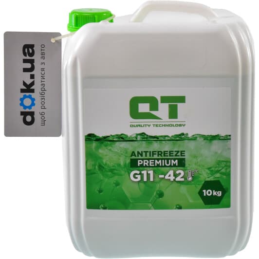 QT Premium G11 зелений -42 °C, 10 л (QT5124210) готовий антифриз