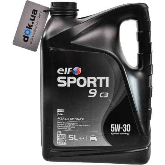 Elf Sporti 9 C3 5W-30 (5 л) моторное масло