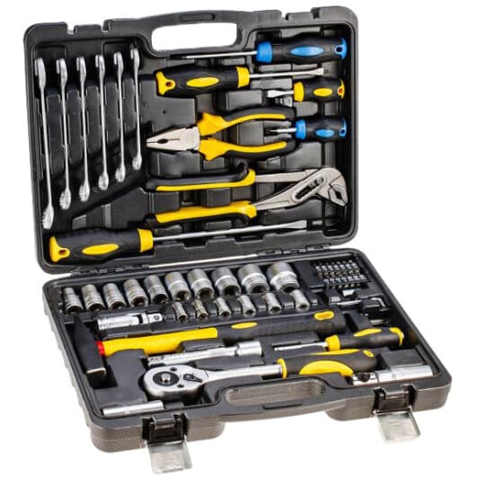 Набір інструментів Topex 38D224 1/2", 1/4" 56 шт.