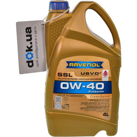 Ravenol SSL 0W-40 (4 л) моторна олива