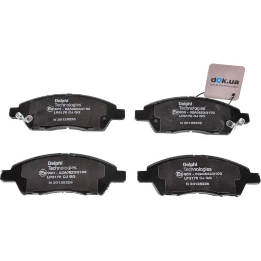 LP3170 Delphi Тормозные колодки