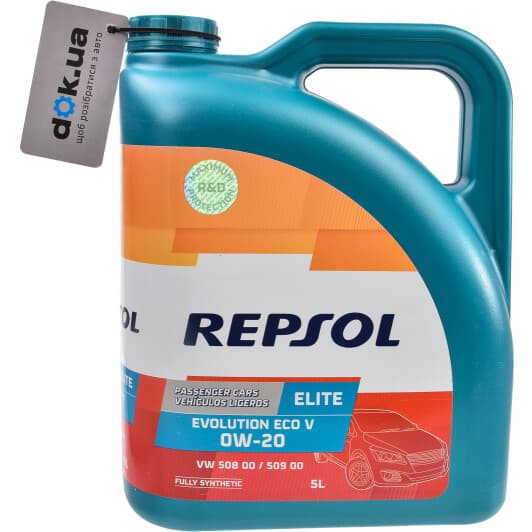 Repsol Elite Evolution Eco V 0W-20 (5 л) моторна олива