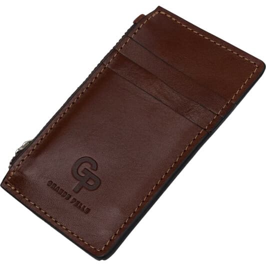 Картхолдер Grande Pelle 11400 без логотипа авто колір коричневий