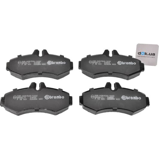 P 50 031 Brembo Гальмівні колодки