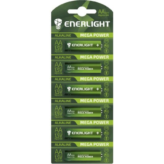 Батарейка Enerlight Mega Power 4823093501997 AAA (мизинчиковая) 1,5 V 6 шт