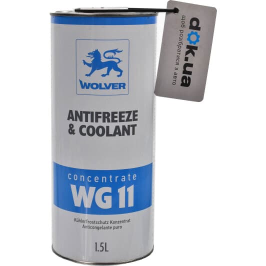 Wolver Antifreeze & Coolant WG11 G11 синій 1,5 л концентрат антифризу