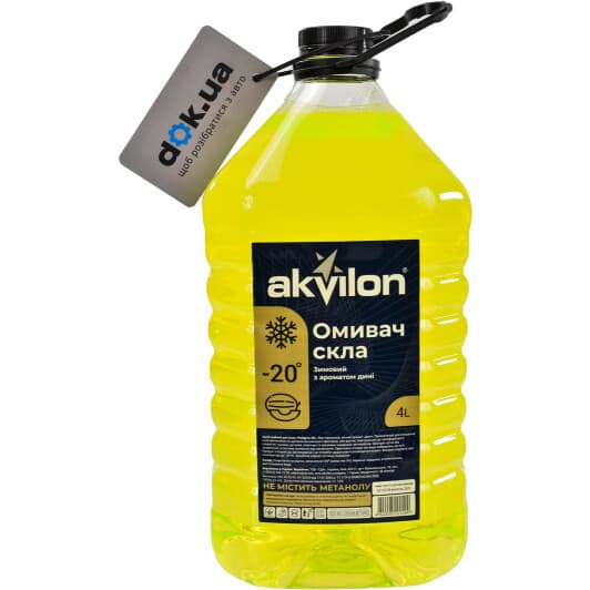 Омивач скла Akvilon (ПЕТ) зимовий -20 °С диня (4 л)