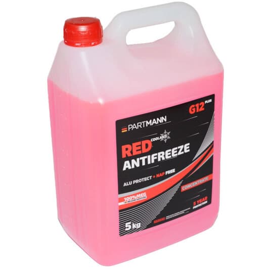 PARTMANN G12+ червоний 5 л (PM040004) концентрат антифризу