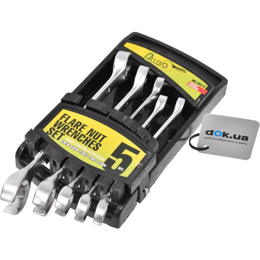 Набір ключів розрізних Alloid НК-203-5 8-17 мм 5 шт