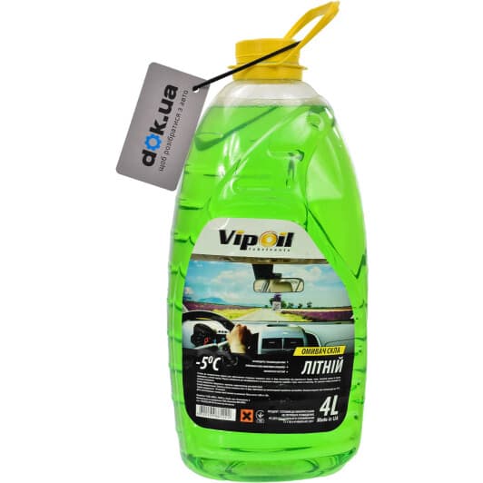 Омивач скла VIPOIL літній -5 °С яблуко (4 л)
