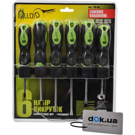 Набір викруток Alloid НО-6Б 6 шт.