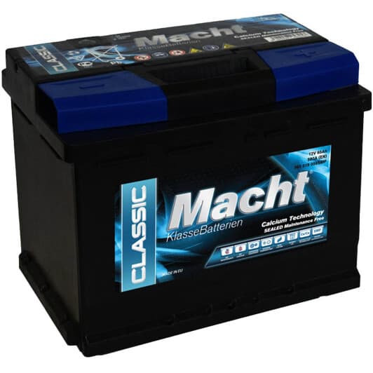 Аккумулятор Macht 6 CT-65-R Classic 25345