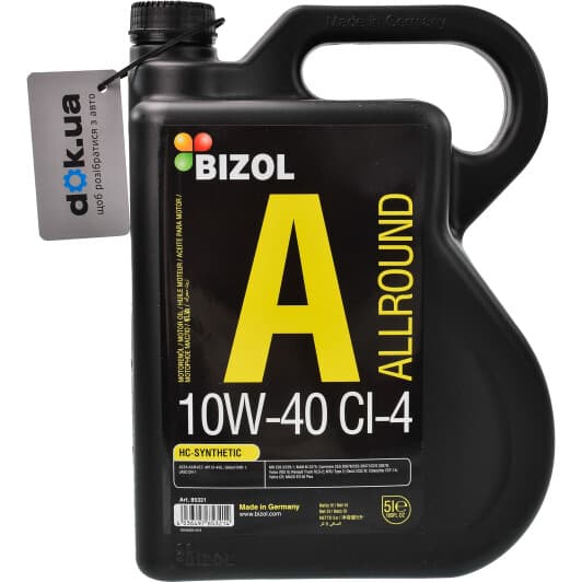 Bizol Allround CI-4 10W-40 моторное масло