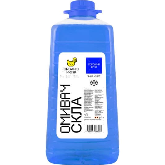 Омыватель стекла Organic Prink зимний -20°С морской бриз (4 л)