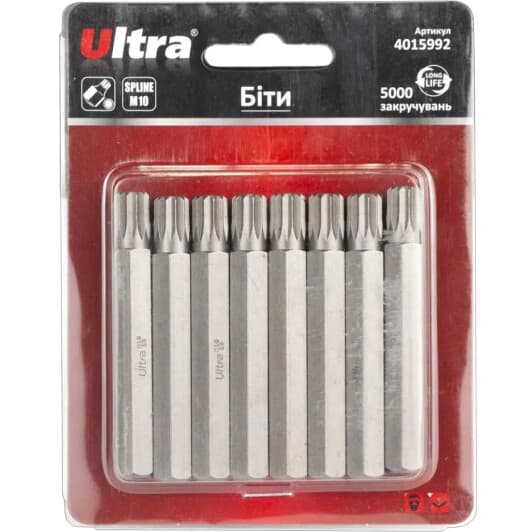 Набір бит Ultra 4015992 8 шт.