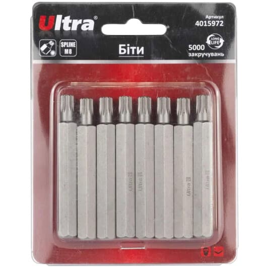 Набор бит Ultra 4015972 8 шт.