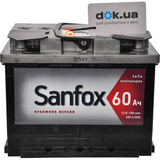 Аккумулятор Sanfox 6 CT-60-L Overwork Defend AKBLU1025