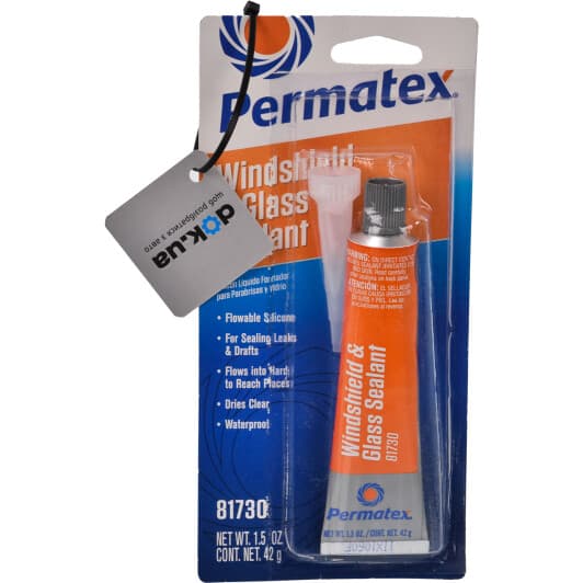 Permatex Flowable Silicone Windshield & Glass Sealer герметик прозрачный