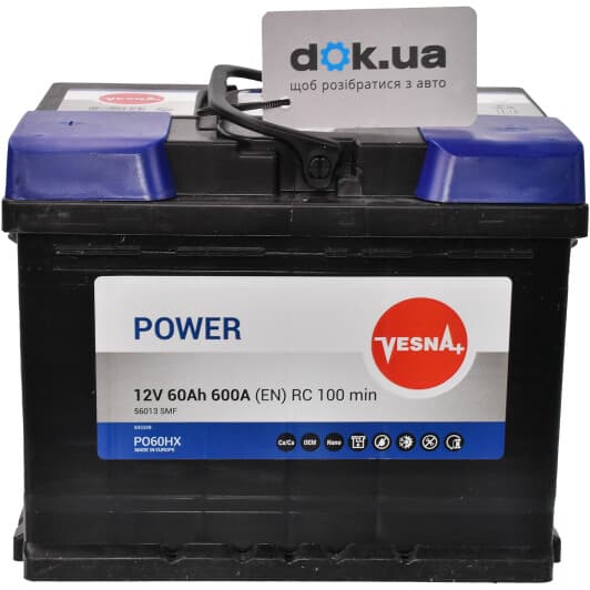 Аккумулятор Vesna 6 CT-60-L Power 415162