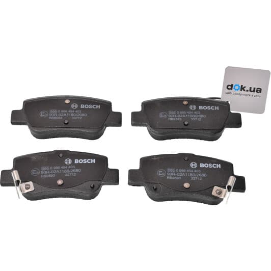 0 986 494 403 Bosch Тормозные колодки для Toyota Avensis