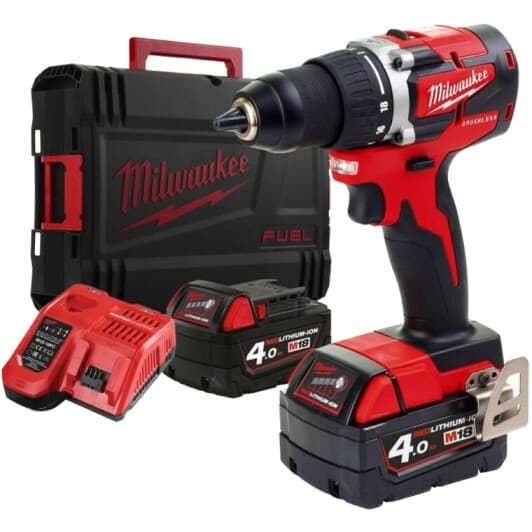 Шурупокрут акумуляторний Milwaukee M18 CBLDD-402C (2 акумулятори + ЗП + чохол)