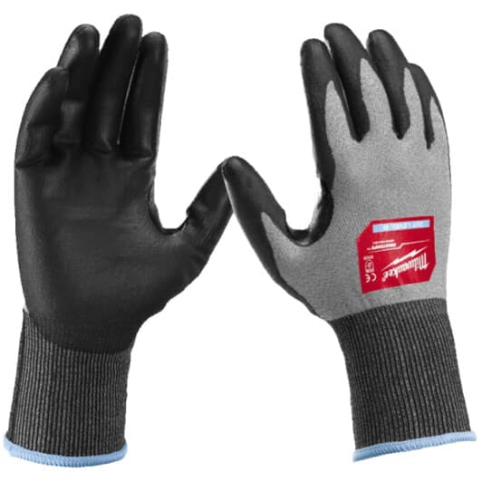 Перчатки рабочие Milwaukee Hi-Dex Cut B синтетические с полиуретановым покрытием серые