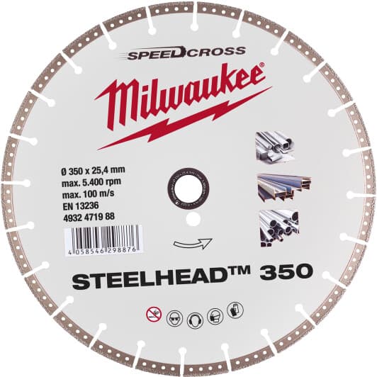 Круг відрізний Milwaukee Speedcross Steelhead 4932471988 350 мм