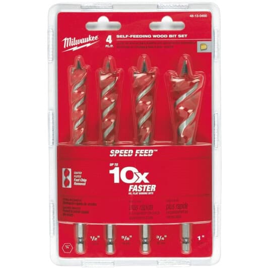 Набор сверл Milwaukee винтовых по дереву 4932479477 13-25 мм 4 шт.