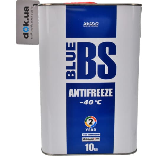 Xado Blue BS синій -40 °C, 10 л (XA50405) готовий антифриз