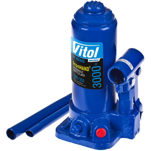 Домкрат Iron Hand бутылочный гидравлический 3 т IH-180350D