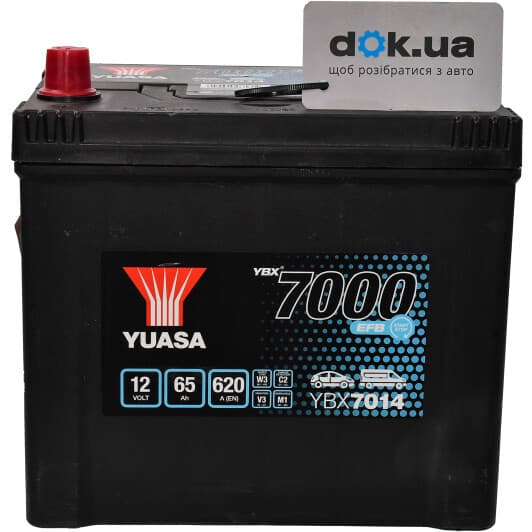 Аккумулятор Yuasa 6 CT-65-L EFB Start Stop YBX7014