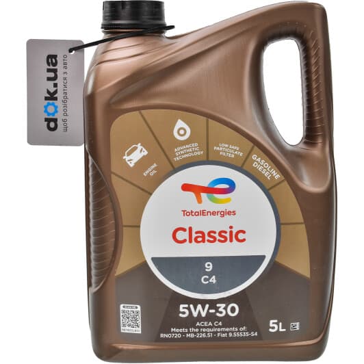 Total Classic 9 C4 5W-30 моторное масло