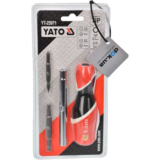 Викрутка з набором бит Yato YT-25971