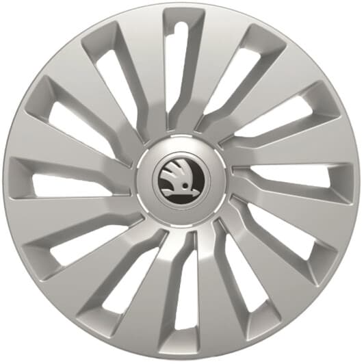 Комплект ковпаків на колеса VAG Skoda колір сріблястий R16