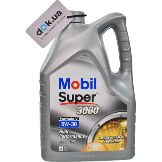 Mobil Super 3000 Formula V 5W-30 (5 л) моторное масло