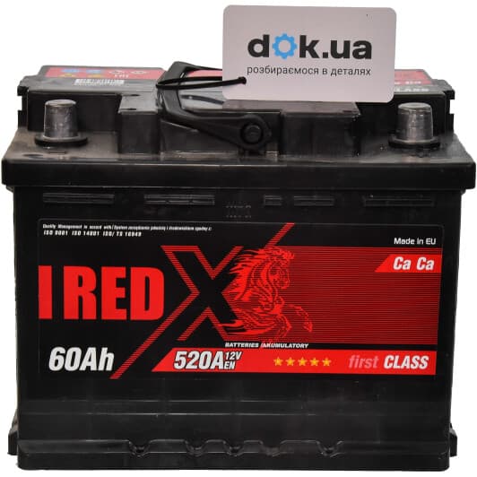 Аккумулятор RED X 6 CT-60-R First Class 55580rx