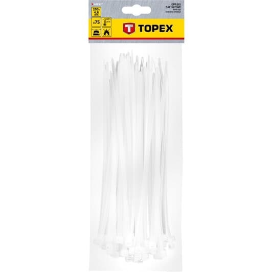 Стяжка Topex 44E977 200 мм 4,8 мм 75 шт
