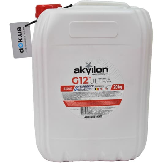 Akvilon Ultra G12+ червоний -40 °C, 20 л готовий антифриз